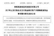厦门688175，终止重大资产重组